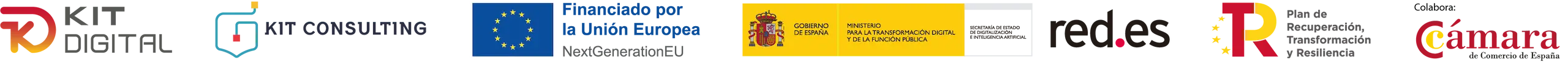 Logotipos de de entidades que participan en la gestión del Kit Digital